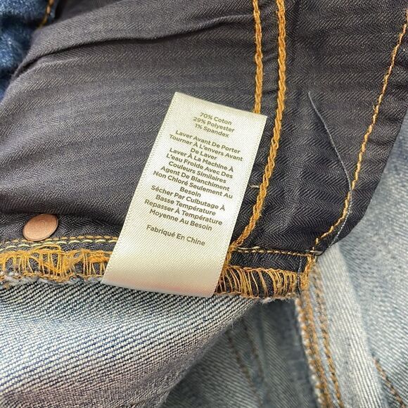 Talbots Flawless High-Waist Straight Ankle Jeans Size 6 Raw Hem - Picture 5 of 7